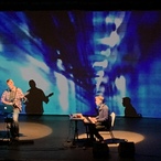 On stage projections at Musicport Festival, Whitby